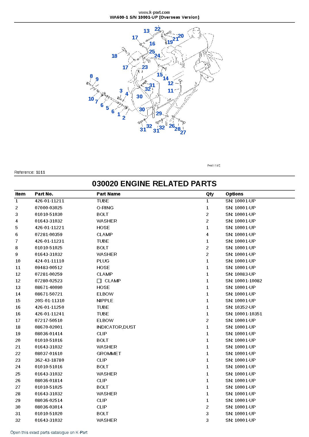 WA600-1 S/N 10001-UP (Overseas Version) – sample page 2