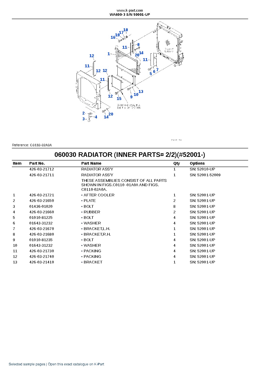 WA600-3 S/N 50001-UP – sample page 10 WA600-3 S/N 50001-UP – sample page 10
