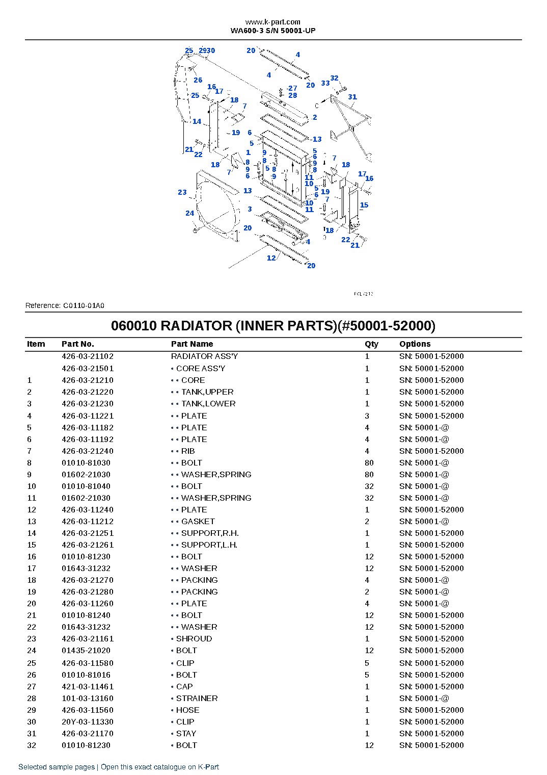 WA600-3 S/N 50001-UP – sample page 6 WA600-3 S/N 50001-UP – sample page 6