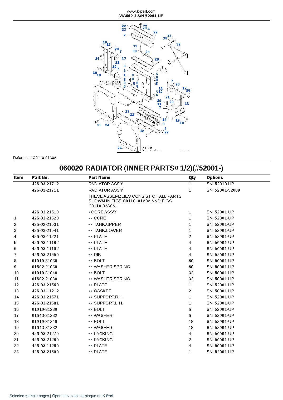 WA600-3 S/N 50001-UP – sample page 8 WA600-3 S/N 50001-UP – sample page 8