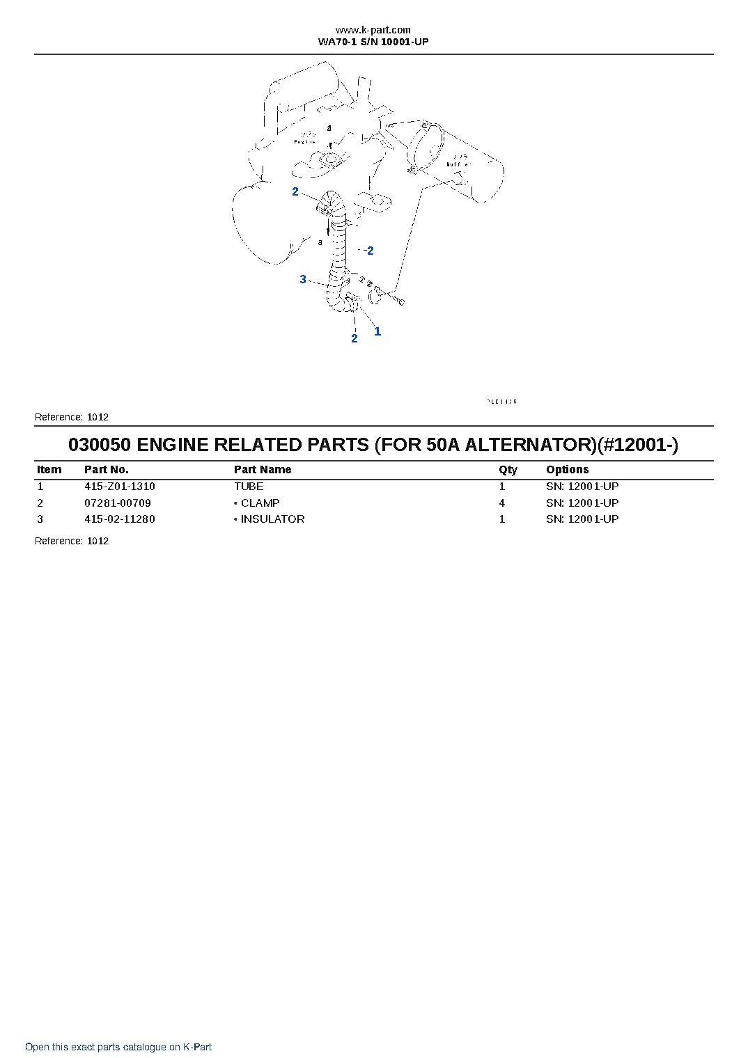 WA70-1 S/N 10001-UP – sample page 7