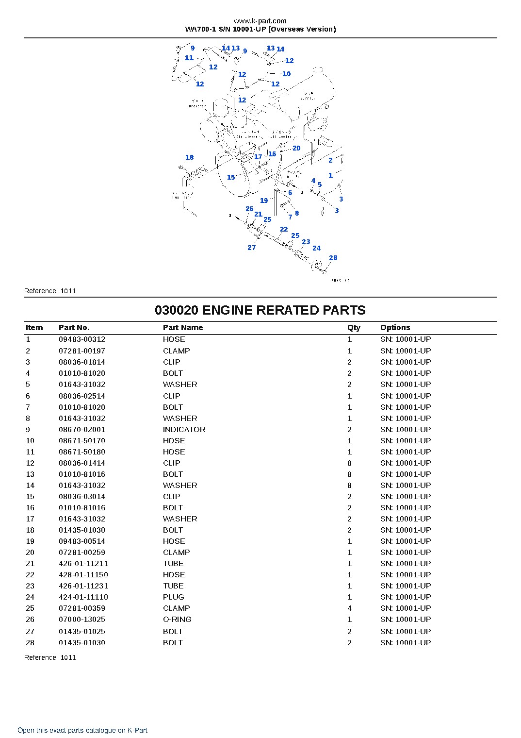 WA700-1 S/N 10001-UP (Overseas Version) – sample page 2 WA700-1 S/N 10001-UP (Overseas Version) – sample page 2