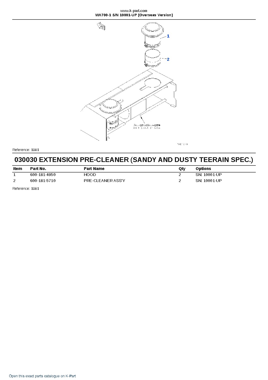 WA700-1 S/N 10001-UP (Overseas Version) – sample page 3 WA700-1 S/N 10001-UP (Overseas Version) – sample page 3