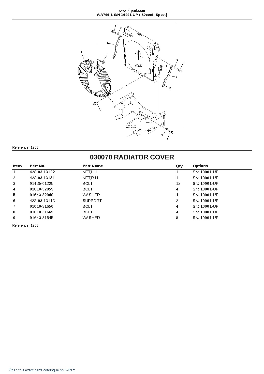 WA700-1 S/N 10001-UP (-50cent. Spec.) – sample page 10