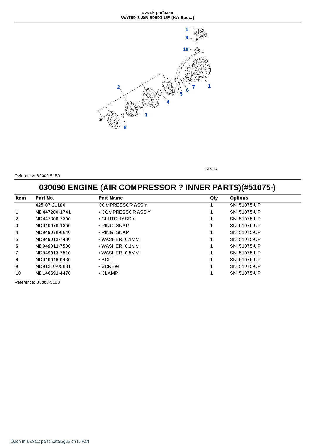WA700-3 S/N 50001-UP (KA Spec.) – sample page 9