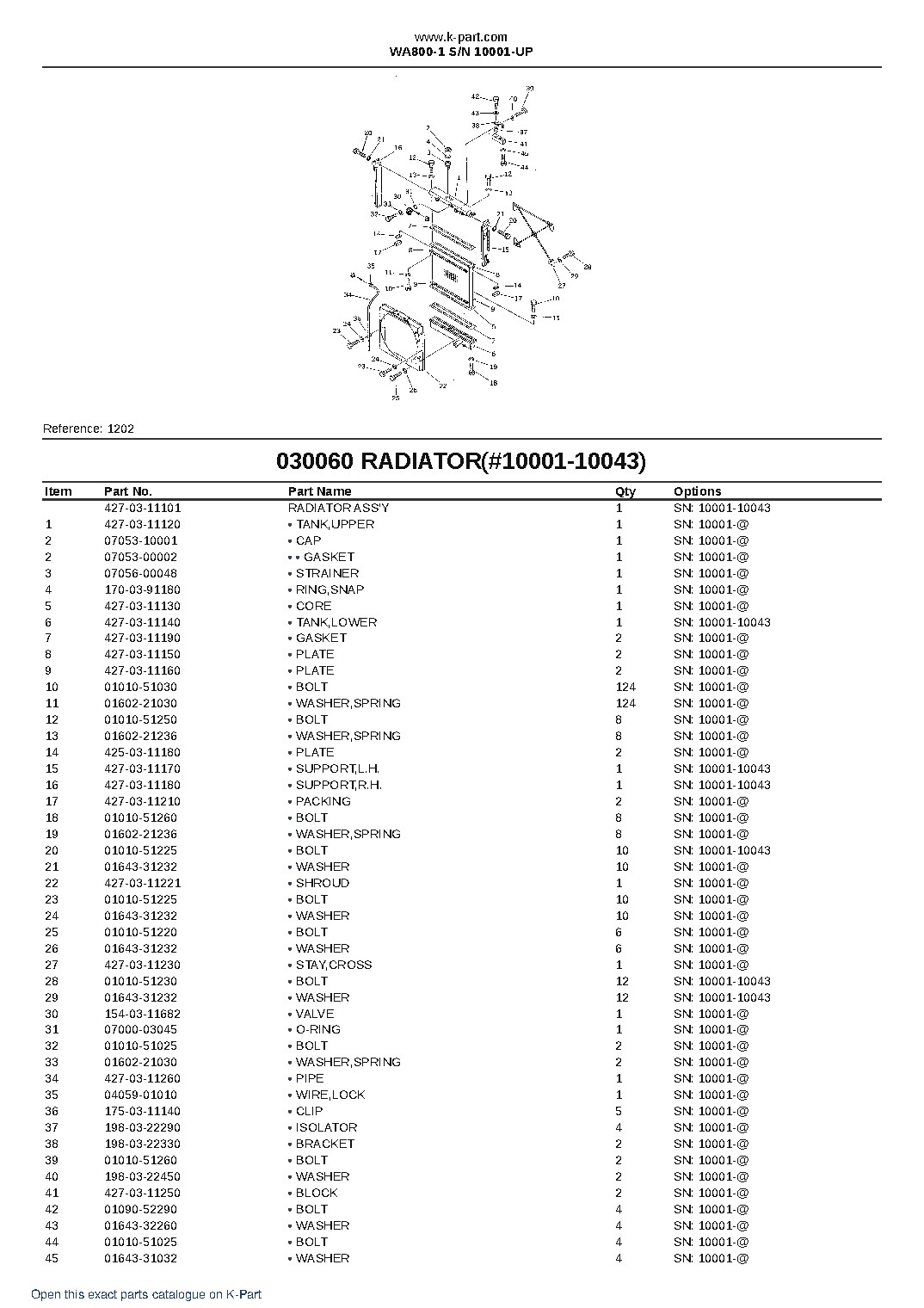WA800-1 S/N 10001-UP – sample page 9