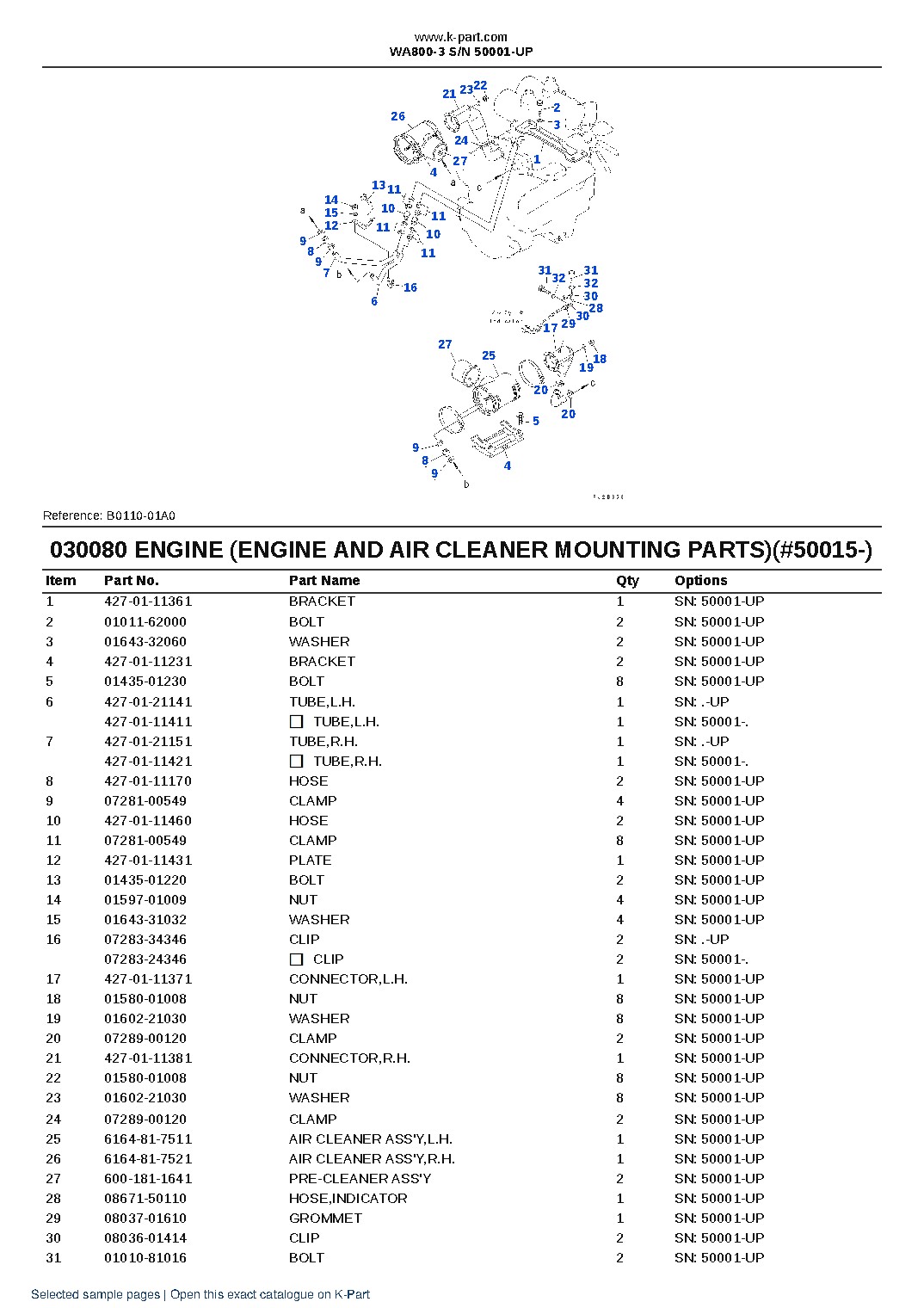WA800-3 S/N 50001-UP – sample page 10 WA800-3 S/N 50001-UP – sample page 10
