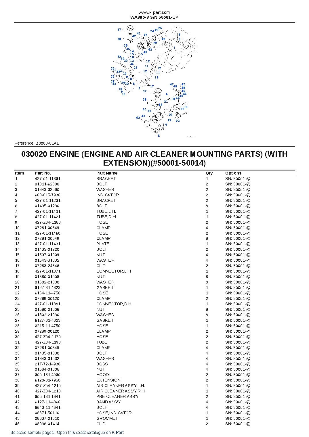 WA800-3 S/N 50001-UP – sample page 3 WA800-3 S/N 50001-UP – sample page 3