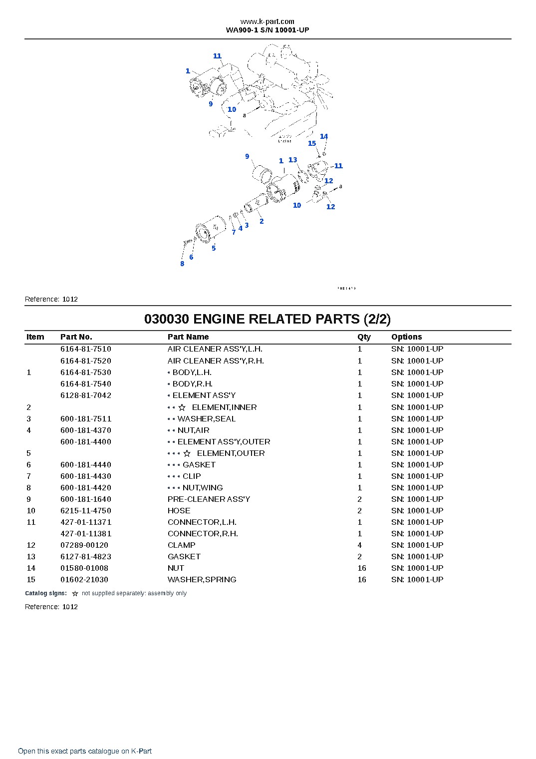 WA900-1 S/N 10001-UP – sample page 4