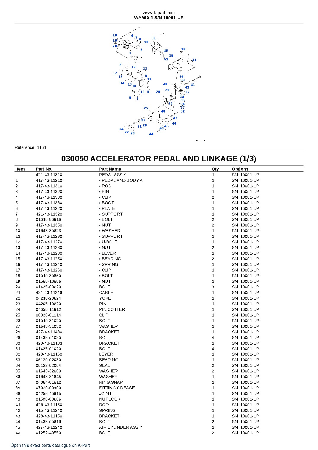 WA900-1 S/N 10001-UP – sample page 6