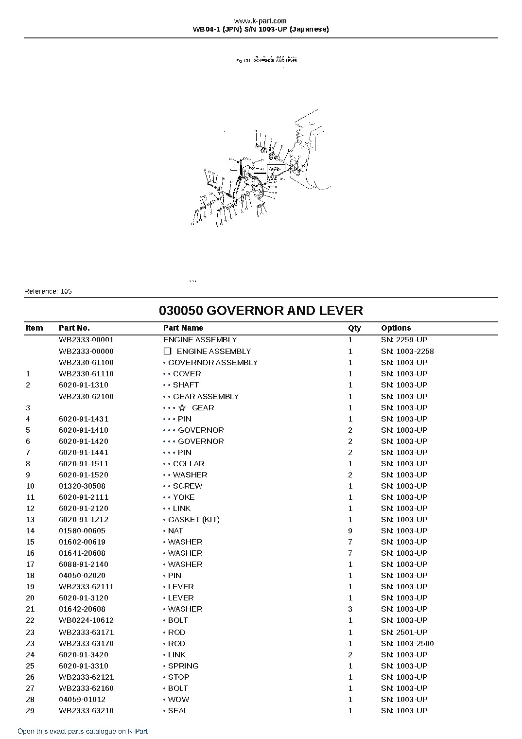 WB04-1 (JPN) S/N 1003-UP (Japanese) – sample page 7 WB04-1 (JPN) S/N 1003-UP (Japanese) – sample page 7