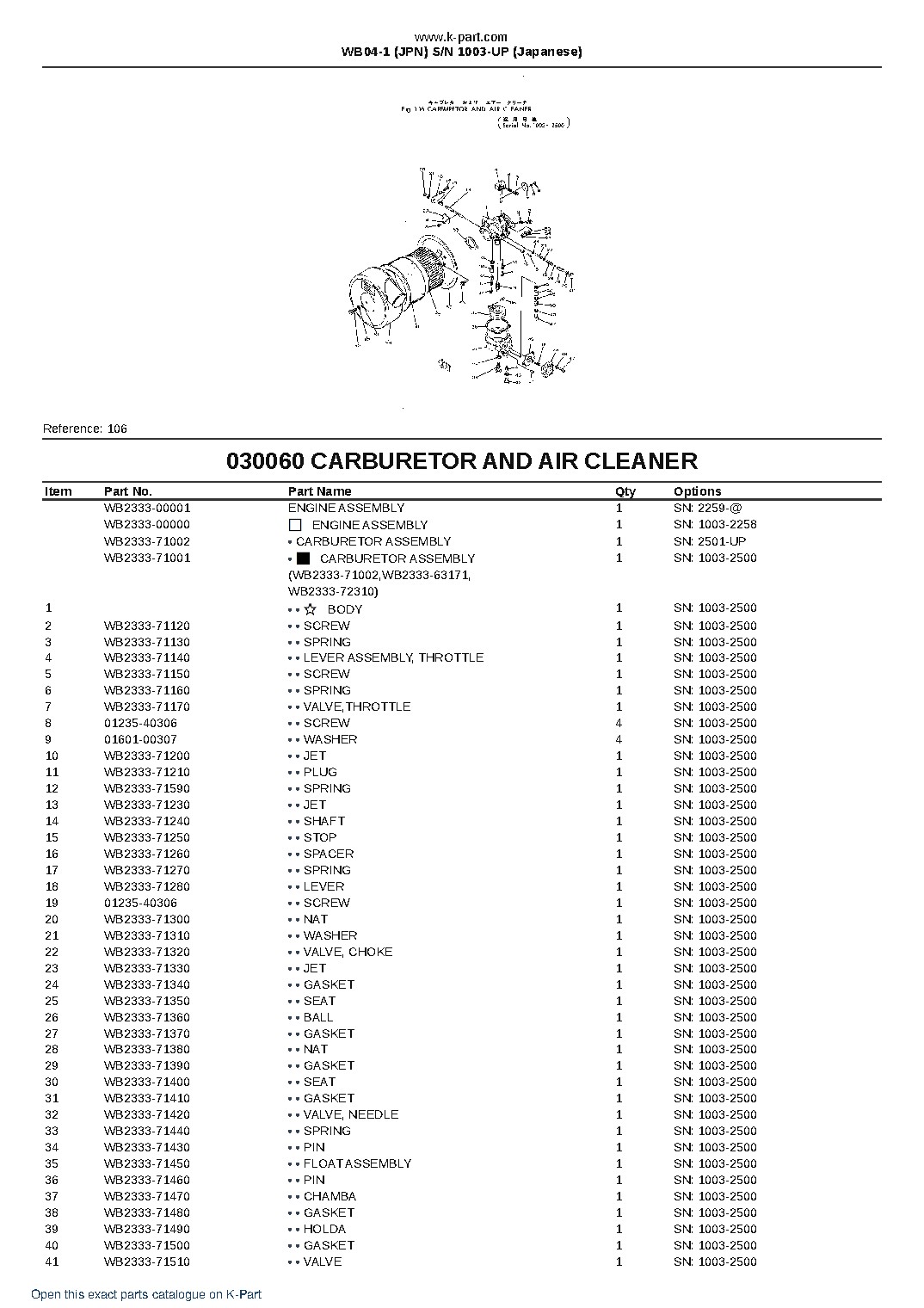 WB04-1 (JPN) S/N 1003-UP (Japanese) – sample page 9 WB04-1 (JPN) S/N 1003-UP (Japanese) – sample page 9