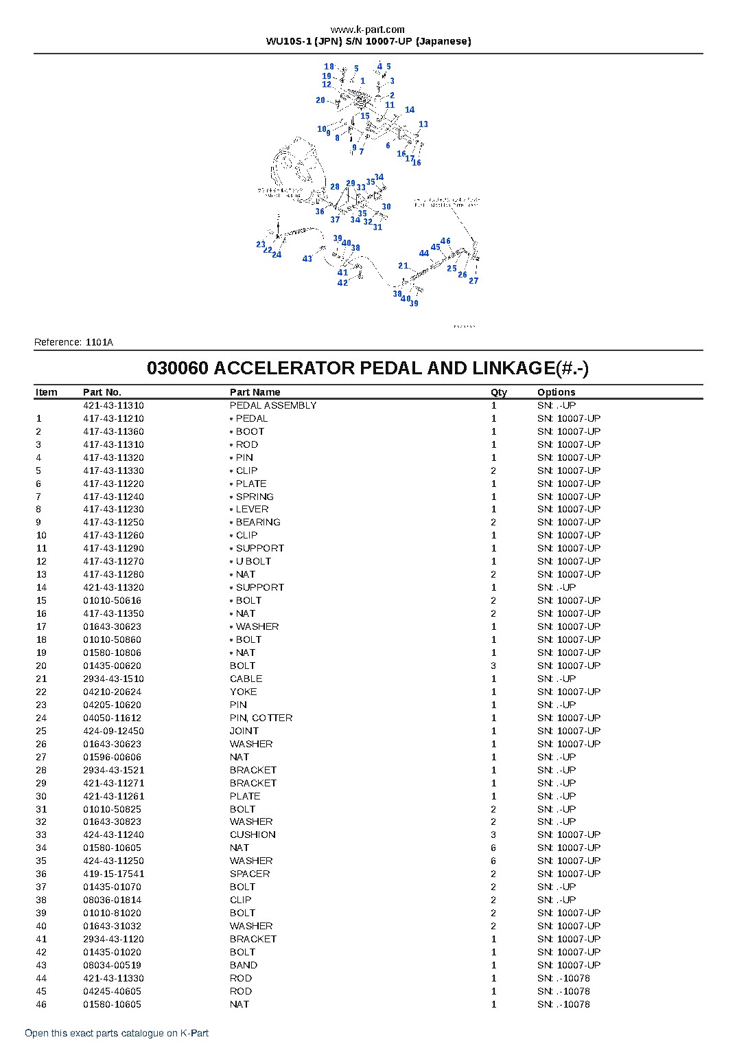 WU10S-1 (JPN) S/N 10007-UP (Japanese) – sample page 7 WU10S-1 (JPN) S/N 10007-UP (Japanese) – sample page 7