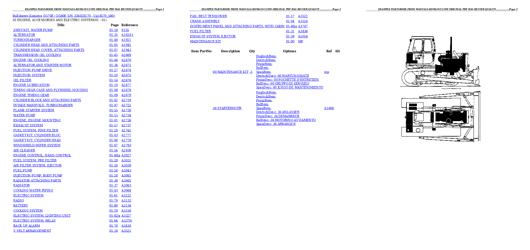 D570E / D580E S/N 336020270 - Up Partsbook