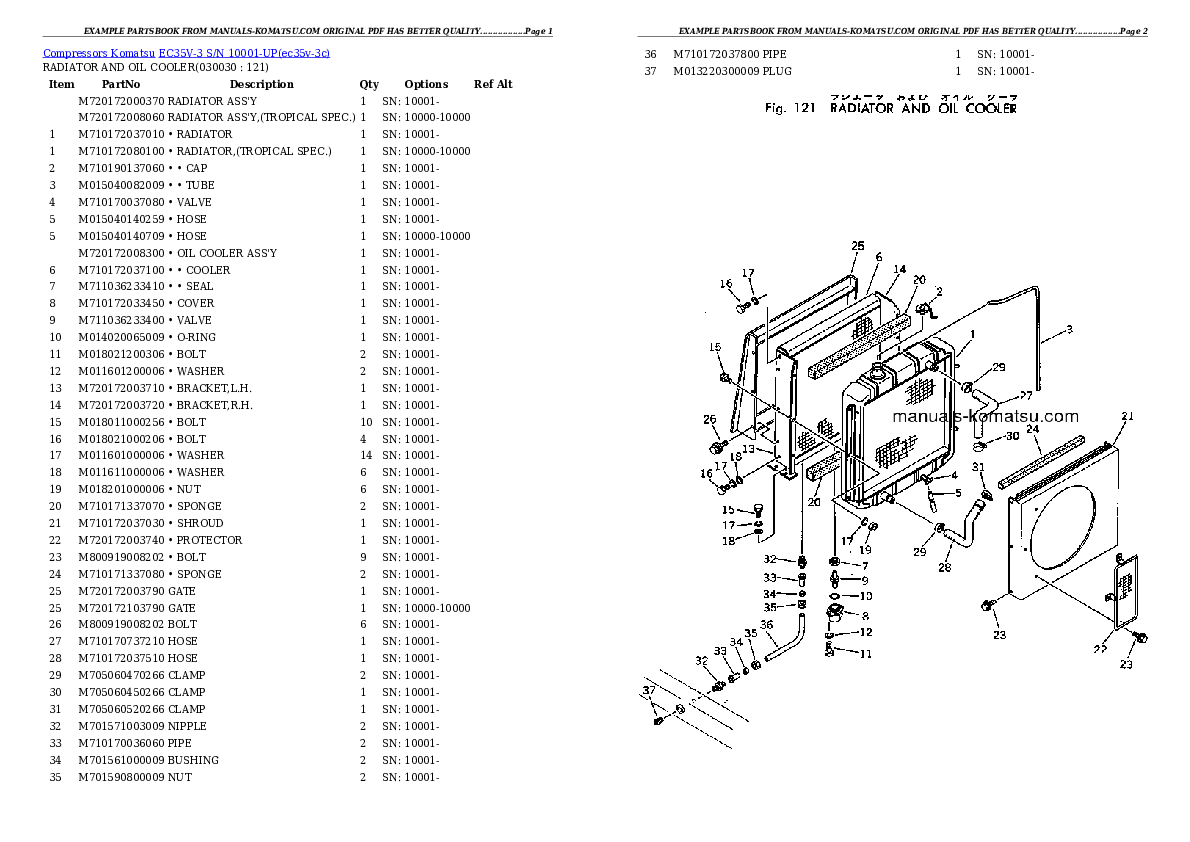 EC35V-3 S/N 10001-UP Partsbook