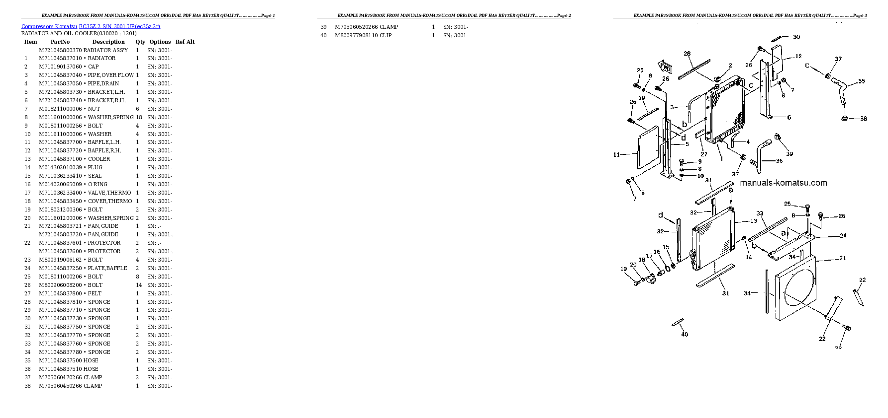 EC35Z-2 S/N 3001-UP Partsbook