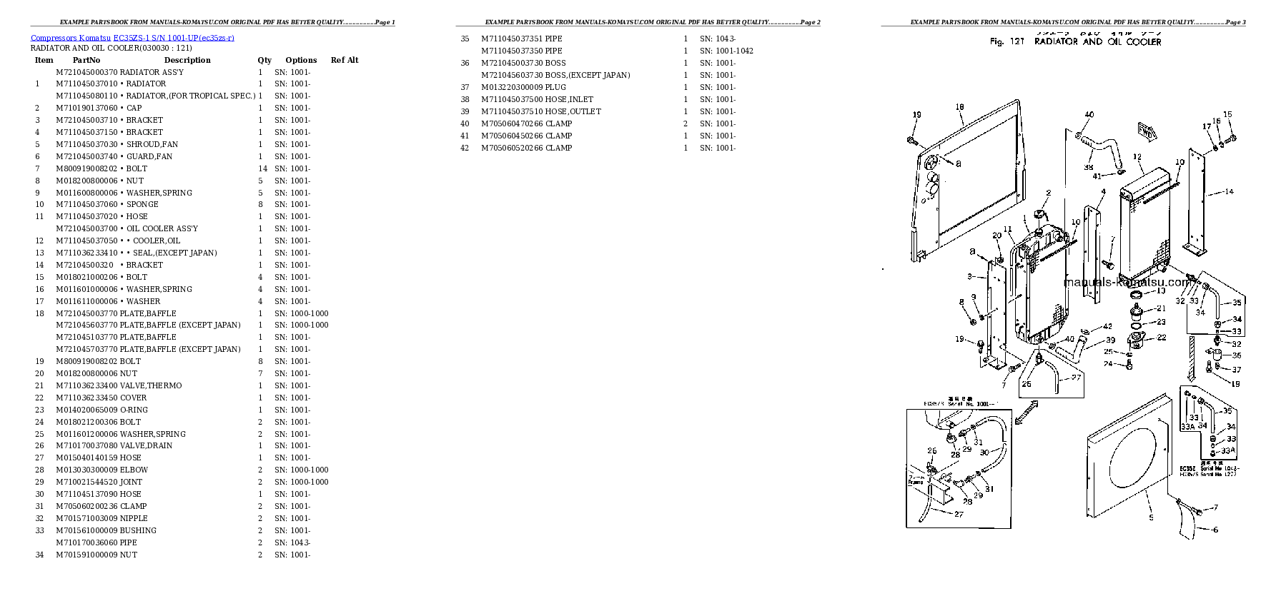 EC35ZS-1 S/N 1001-UP Partsbook