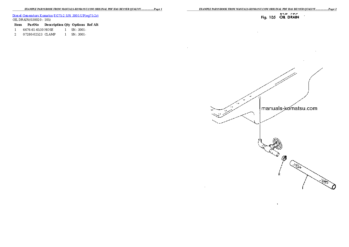 EG75-2 S/N 3001-UP Partsbook