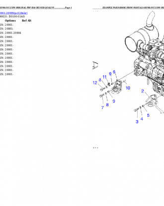 PC228US-3-YB S/N 20001-29999 Partsbook