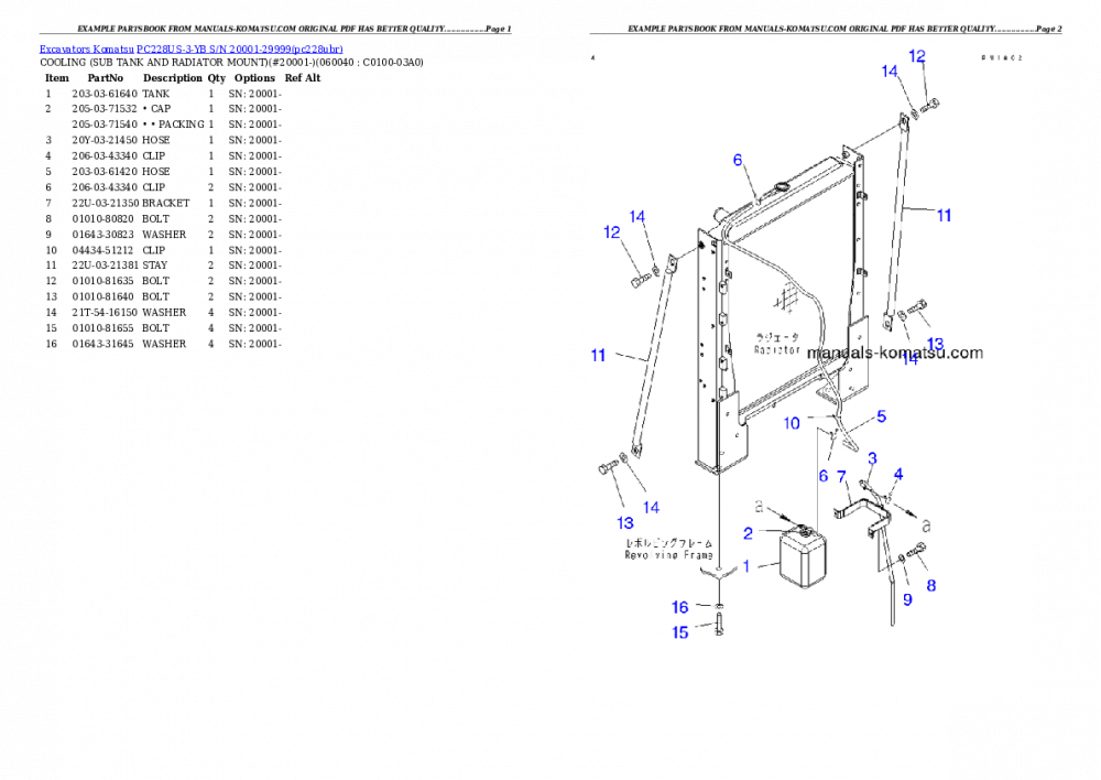 Protected: PC228US-3-YB S/N 20001-29999 Partsbook