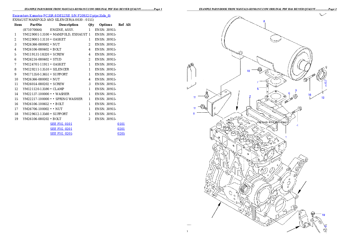 PC35R-8 DELUXE S/N F20932-Up Partsbook