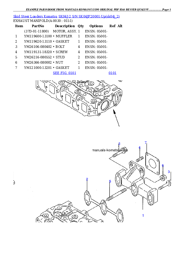 SK04J-2 S/N SK04JF20001-Up Partsbook