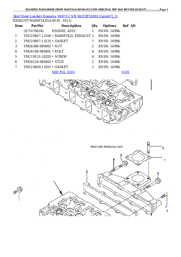 SK07J-2 S/N SK07JF20001-Up Partsbook