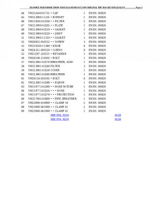 WB140-2 S/N 140F10001-Up Partsbook