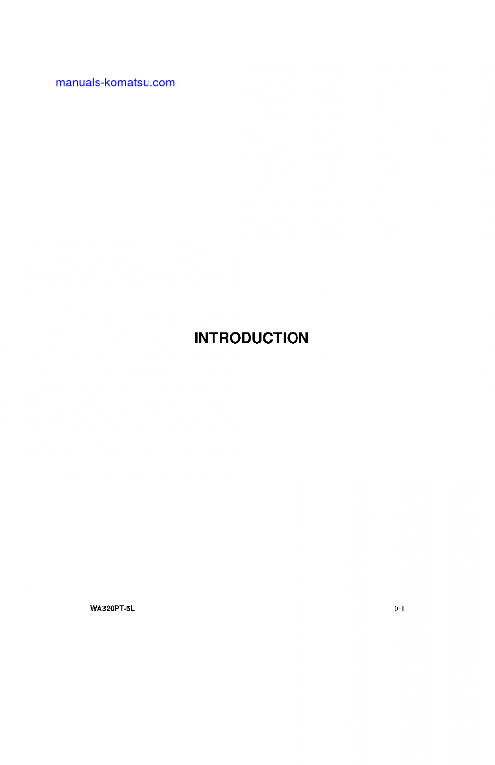 Protected: WA320PT-5(USA)-L S/N A39001-UP Operation manual (English)