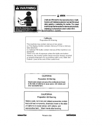 PC200LC-8(USA) S/N A90301-UP Operation manual (English)