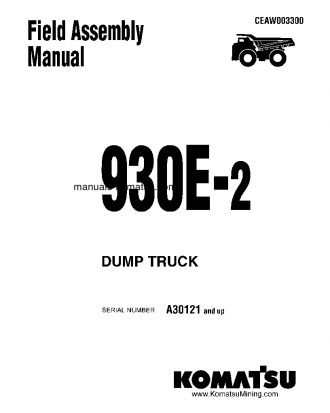 930E-2(USA) S/N A30121-UP Field assembly manual (English)