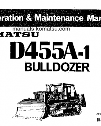 D455A-1(JPN) S/N 1004-1012 Operation manual (English)