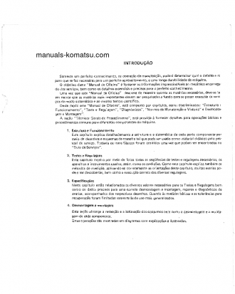 D60A-6(JPN) S/N B1001-UP Shop (repair) manual (Portuguese)