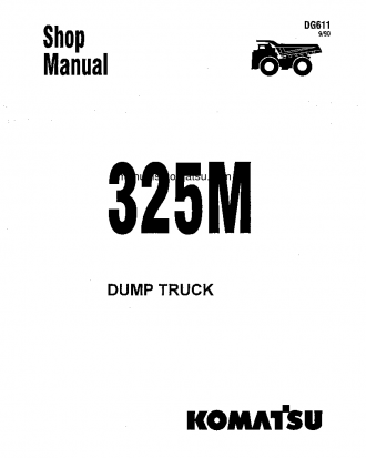 325M(USA) S/N BFA34-A-UP Shop (repair) manual (English)