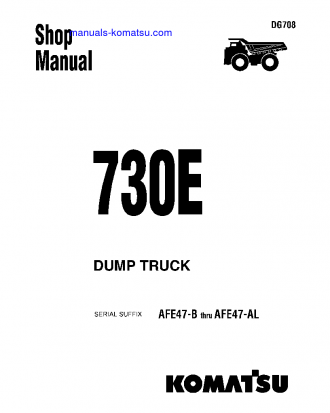 730E(USA) S/N AFE47-B-AFE47-AL Shop (repair) manual (English)