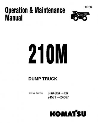 210M(USA) S/N BFA40DB-BFA40DN Operation manual (English)