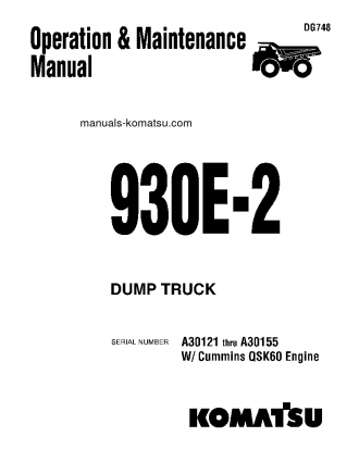 930E-2(USA) S/N A30121-A30155 Operation manual (English)