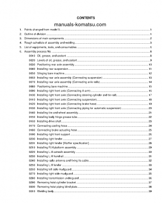 HD605-7(JPN) S/N 7001-UP Field assembly manual (English)