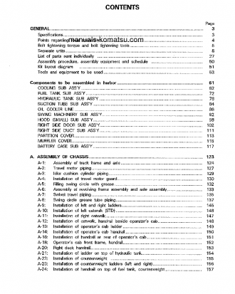 PC1800-6(JPN) S/N 10011-10011 Field assembly manual (English)
