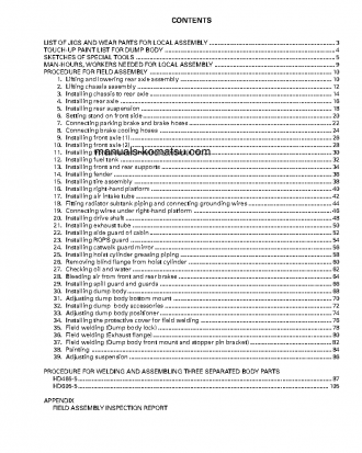 HD465-5(JPN) S/N 4001-UP Field assembly manual (English)