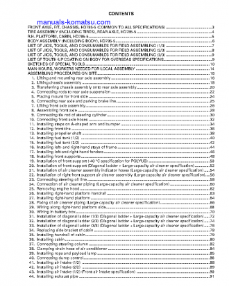 HD785-5(JPN) S/N 4001-UP Field assembly manual (English)