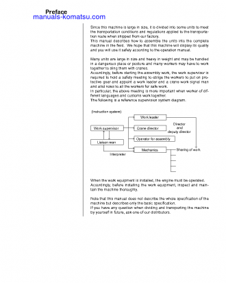 D155AX-8(JPN) S/N 100001-UP Field assembly manual (English)