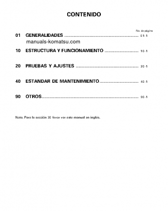 WD900-3(JPN) S/N 50001-UP Shop (repair) manual (Spanish)