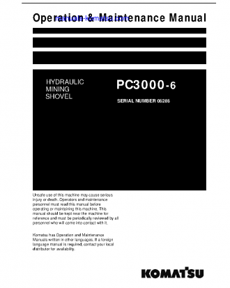 PC3000-6(DEU) S/N 06286 Operation manual (English)