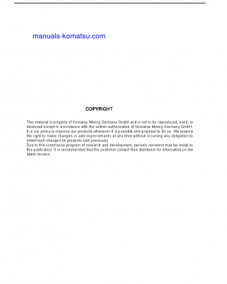 PC4000E-6(DEU) S/N 08228-08228 Shop (repair) manual (English)