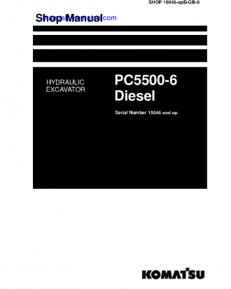 PC5500-6(DEU) S/N 15046-UP Shop (repair) manual (English)