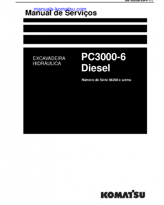 PC3000-6(DEU) S/N 06208-06208 Shop (repair) manual (Portuguese)