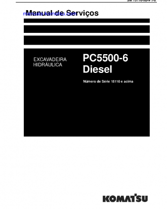 PC5500-6(DEU)-DIESEL S/N 15110-UP Shop (repair) manual (Portuguese)