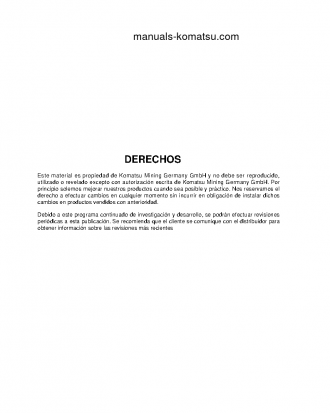 PC8000-6(DEU) S/N 12084-12084 Operation manual (Spanish)