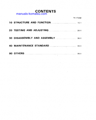 WA420-1(DEU)-H S/N H20001-UP Shop (repair) manual (English)